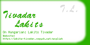 tivadar lakits business card